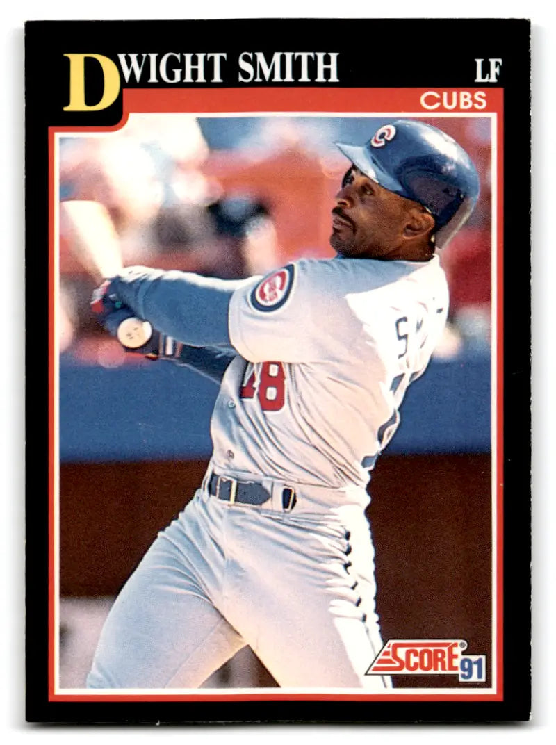 1991 Score #301 Dwight Smith EX/NM Cubs ID:70086 - Baseball Card Single
