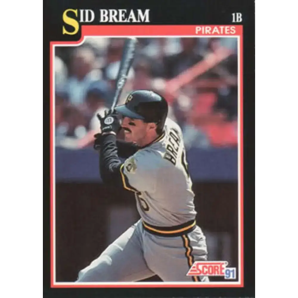1991 Score #304 Sid Bream NM-MT Pittsburgh Pirates Baseball Card - Baseball Card Single