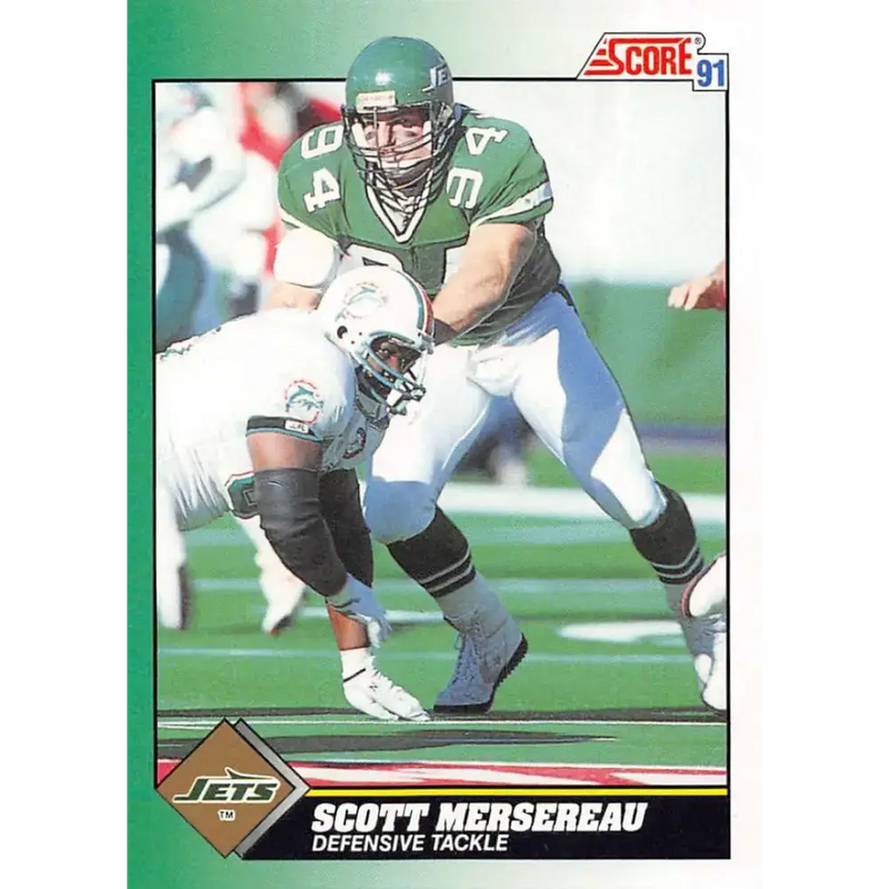 1991 Score #305 Scott Mersereau EX Excellent RC Rookie New York Jets Football Card - Football Card Single