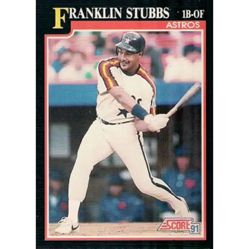 1991 Score #308 Franklin Stubbs NM-MT Houston Astros Baseball Card - Baseball Card Single