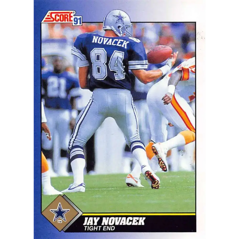 1991 Score #31 Jay Novacek EX Excellent Dallas Cowboys Football Card - Football Card Single