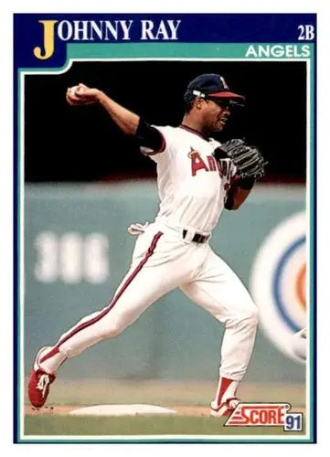 1991 Score Johnny Ray baseball card with original gloss from Simply Sandoval