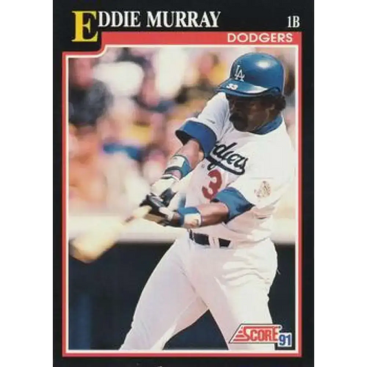 1991 Score #310 Eddie Murray NM-MT Los Angeles Dodgers Baseball Card - Baseball Card Single