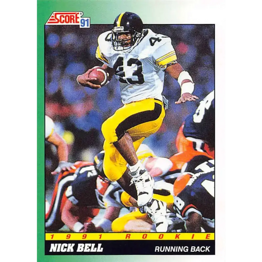 1991 Score #311 Nick Bell EX Excellent RC Rookie Iowa Hawkeyes Football Card - Football Card Single