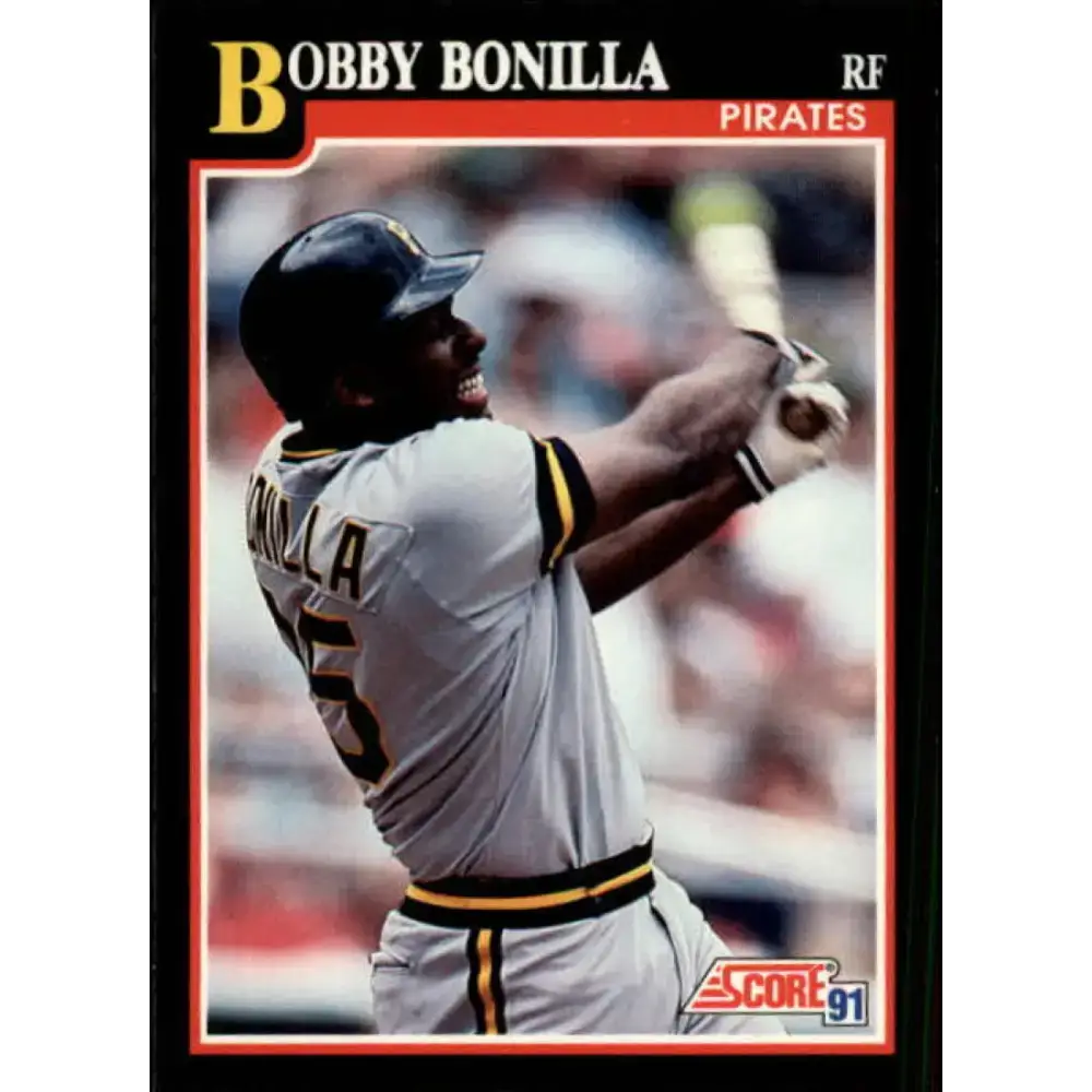 1991 Score #315 Bobby Bonilla NM-MT Pittsburgh Pirates Baseball Card - Baseball Card Single