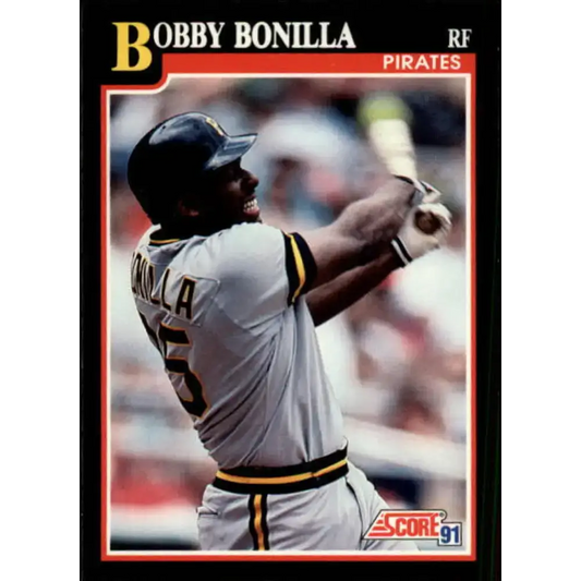 1991 Score #315 Bobby Bonilla NM-MT Pittsburgh Pirates Baseball Card - Baseball Card Single