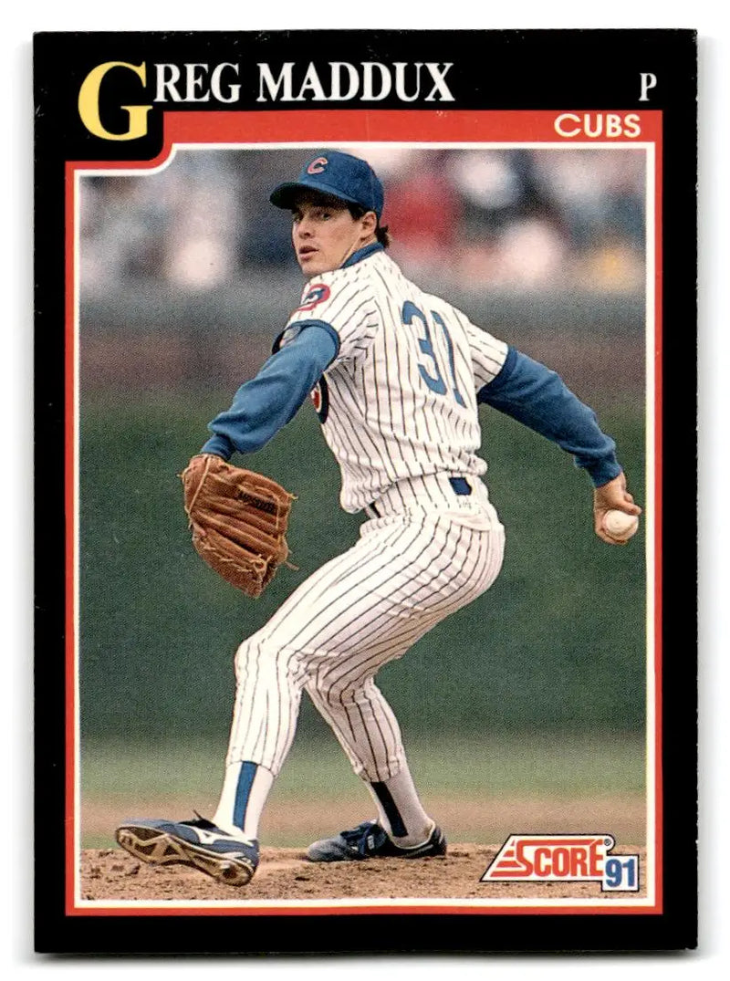 1991 Score #317 Greg Maddux - Baseball Card Single
