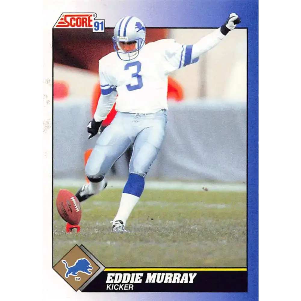 1991 Score #32 Eddie Murray EX Excellent Detroit Lions Football Card - Football Card Single