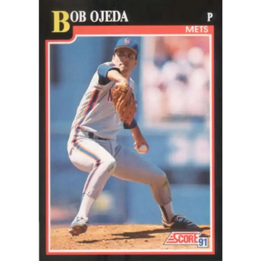 1991 Score #321 Bob Ojeda NM-MT New York Mets Baseball Card - Baseball Card Single