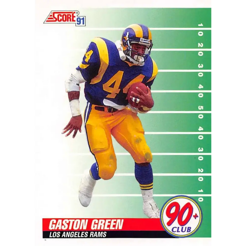 1991 Score #322 Gaston Green EX Excellent Los Angeles Rams Football Card - Football Card Single