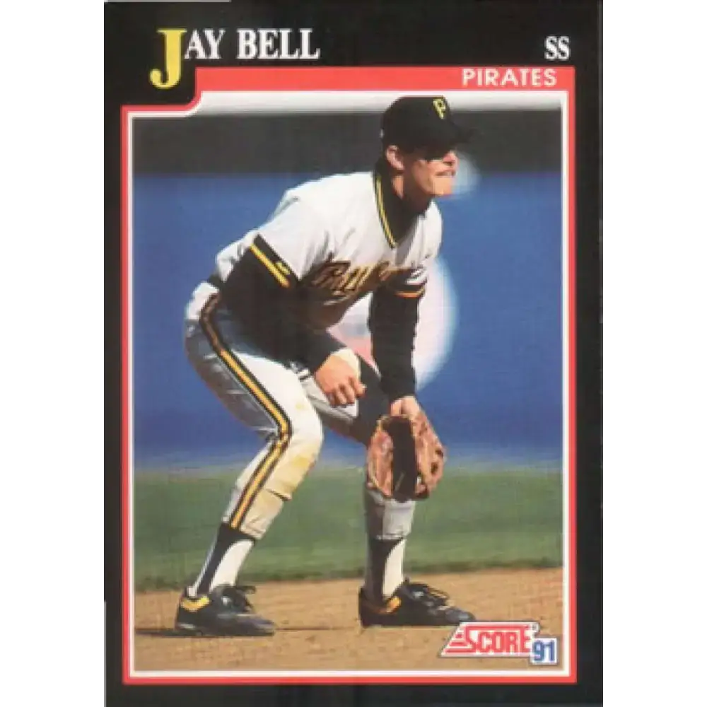 1991 Score #323 Jay Bell NM-MT Pittsburgh Pirates Baseball Card - Baseball Card Single