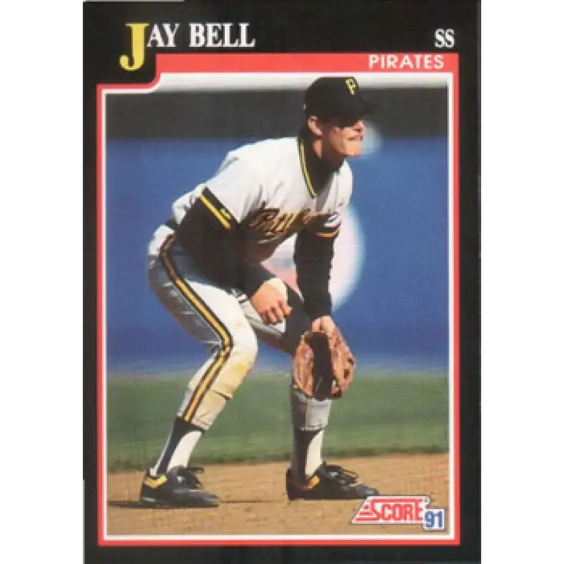 1991 Score #323 Jay Bell NM-MT Pittsburgh Pirates Baseball Card - Baseball Card Single