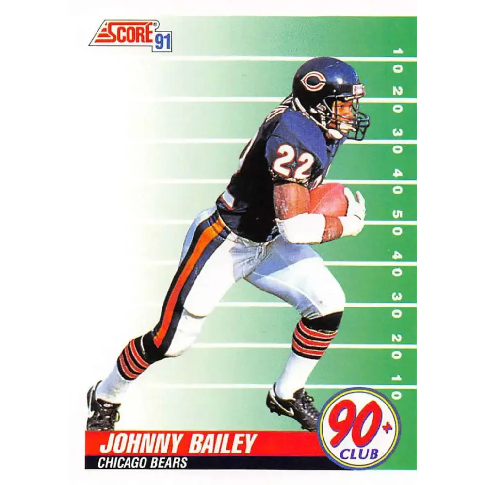 1991 Score #323 Johnny Bailey EX Excellent Chicago Bears Football Card - Football Card Single