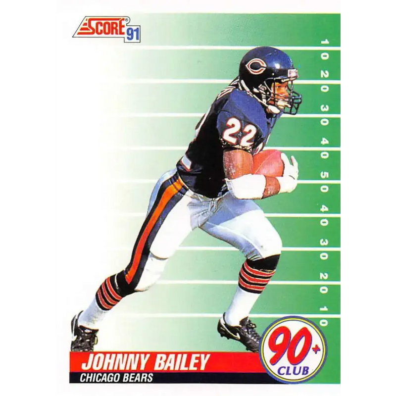 1991 Score #323 Johnny Bailey EX Excellent Chicago Bears Football Card - Football Card Single