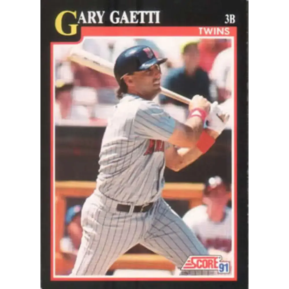 1991 Score #325 Gary Gaetti NM-MT Minnesota Twins Baseball Card - Baseball Card Single