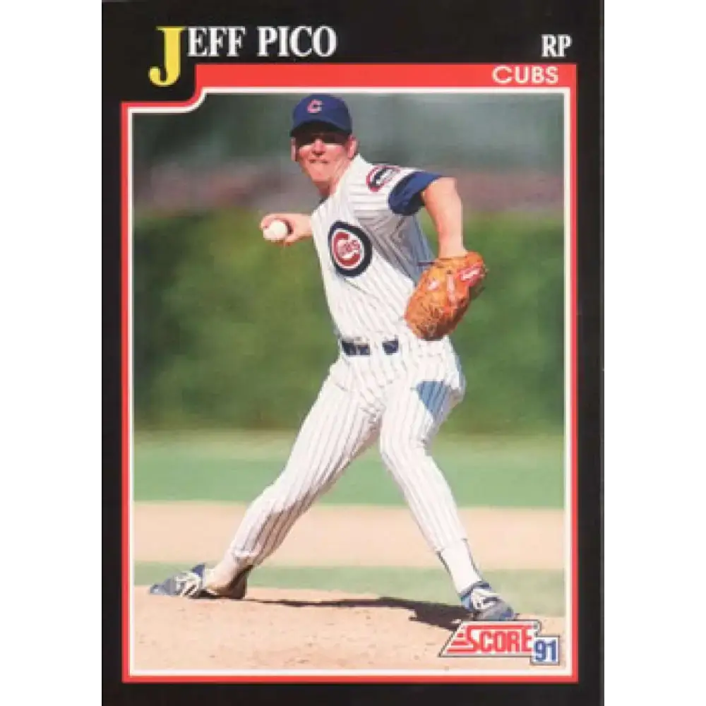 1991 Score #326 Jeff Pico NM-MT Chicago Cubs Baseball Card - Baseball Card Single