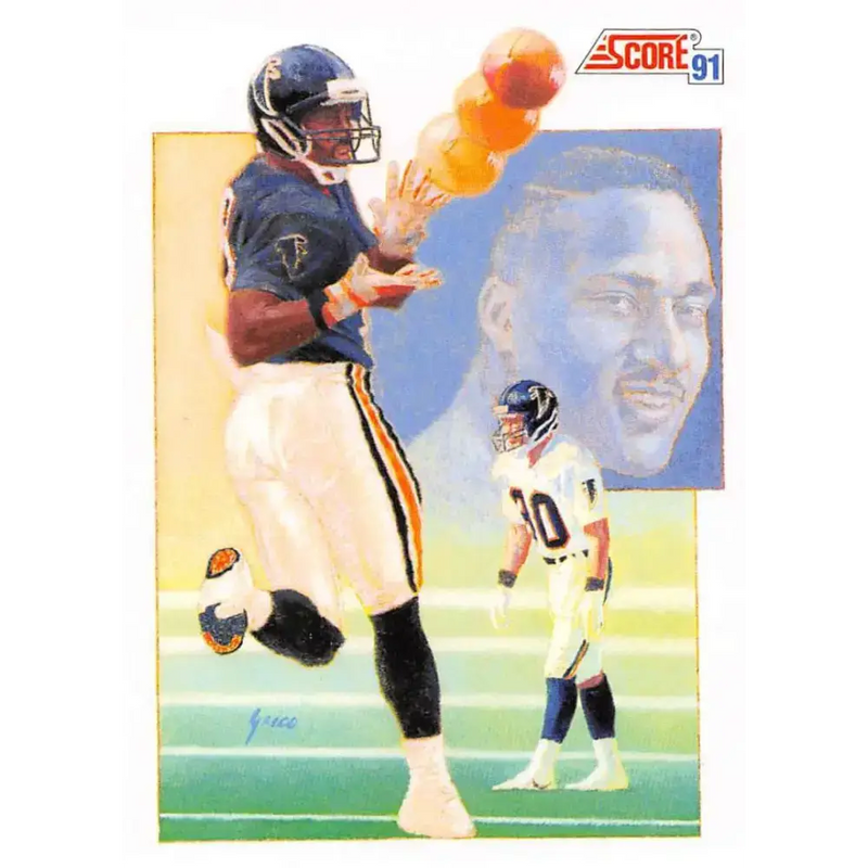 1991 Score #329 Andre Rison EX Excellent Atlanta Falcons Football Card - Football Card Single