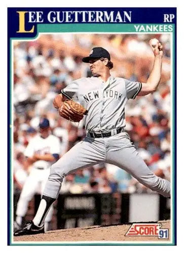 1991 Score #34 Lee Guetterman EX/NM - Baseball Card Single