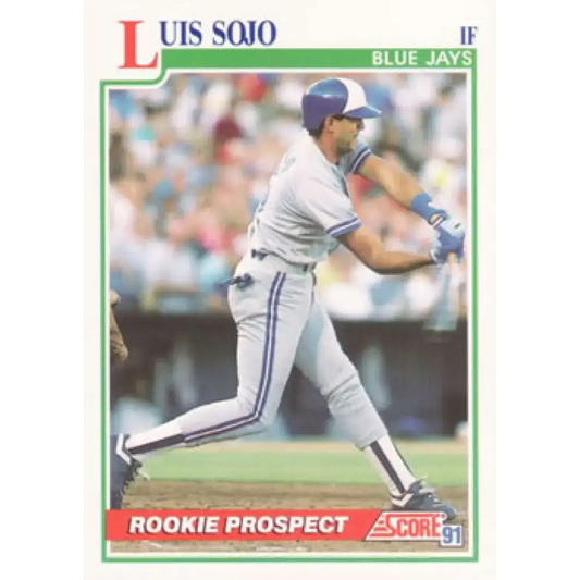 1991 Score #342 Luis Sojo NM-MT Toronto Blue Jays Baseball Card - Baseball Card Single