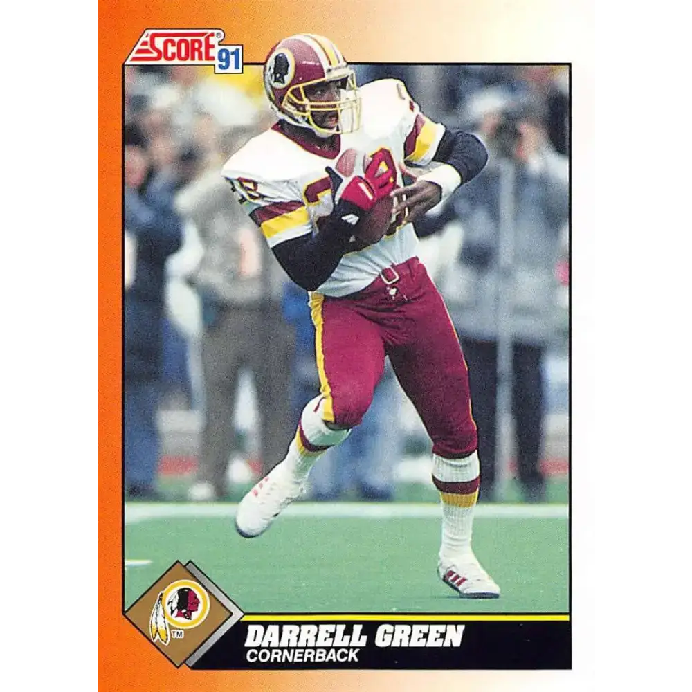 1991 Score #346 Darrell Green EX Excellent Washington Redskins Football Card - Football Card Single