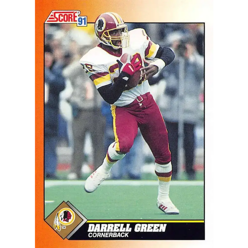 1991 Score #346 Darrell Green EX Excellent Washington Redskins Football Card - Football Card Single
