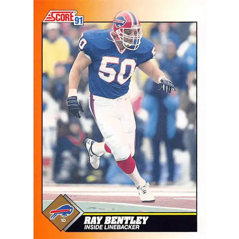 1991 Score #347 Ray Bentley EX Excellent Buffalo Bills Football Card - Football Card Single