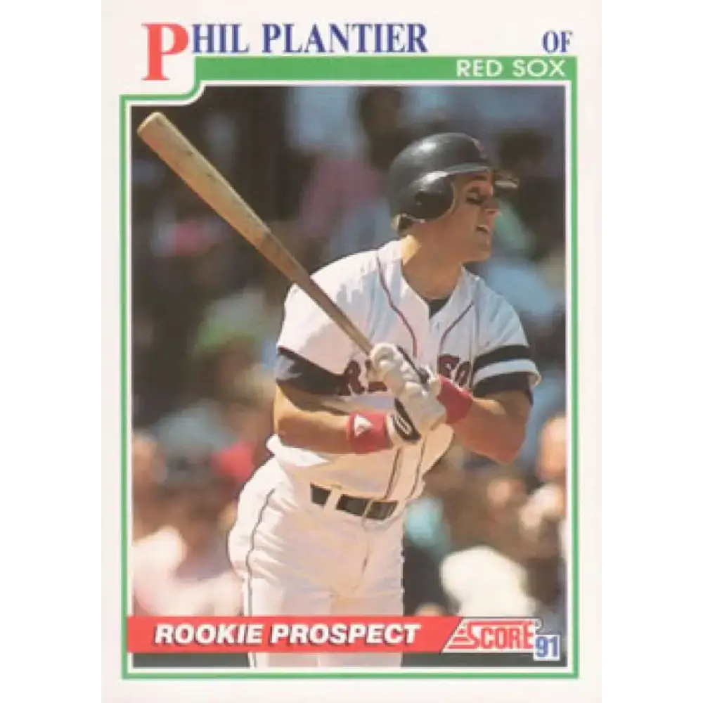 1991 Score #348 Phil Plantier NM-MT RC Rookie Boston Red Sox Baseball Card - Baseball Card Single