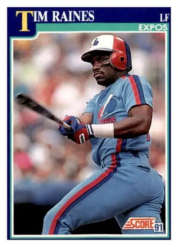 1991 Score #35 Tim Raines EX/NM - Baseball Card Single