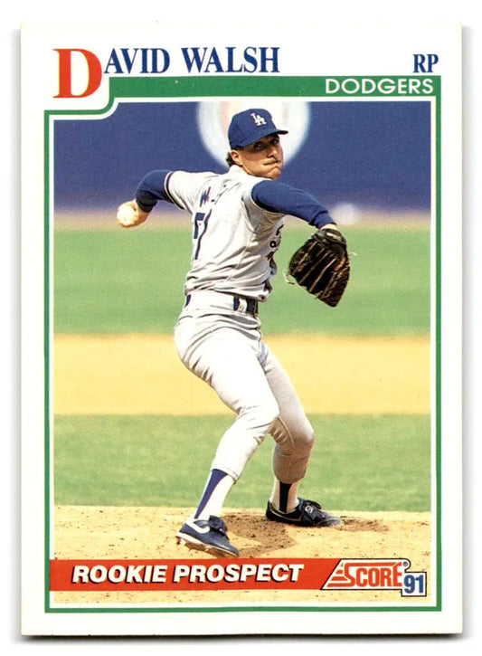 1991 Score #351 Dave Walsh - Baseball Card Single