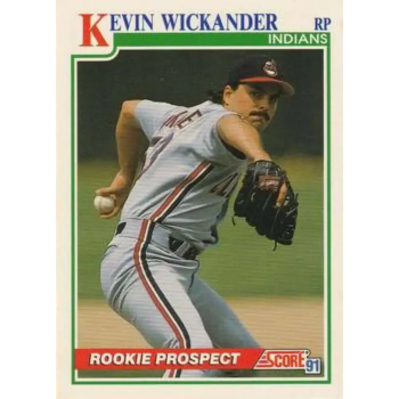 1991 Score #355 Kevin Wickander NM-MT Cleveland Indians Baseball Card - Baseball Card Single