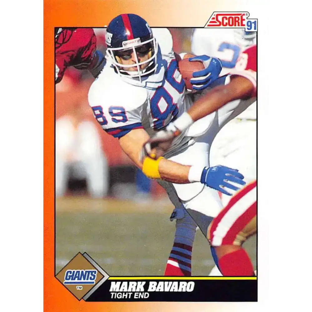 1991 Score #359 Mark Bavaro EX Excellent New York Giants Football Card - Football Card Single