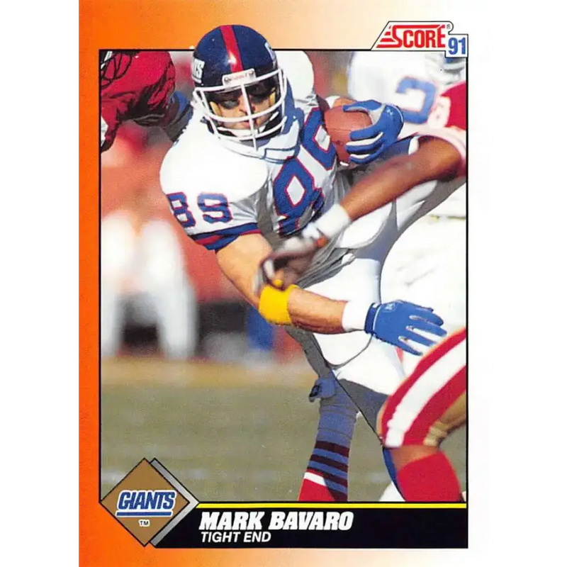 1991 Score #359 Mark Bavaro EX Excellent New York Giants Football Card - Football Card Single