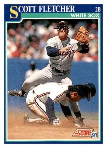 1991 Score #36 Scott Fletcher EX/NM - Baseball Card Single
