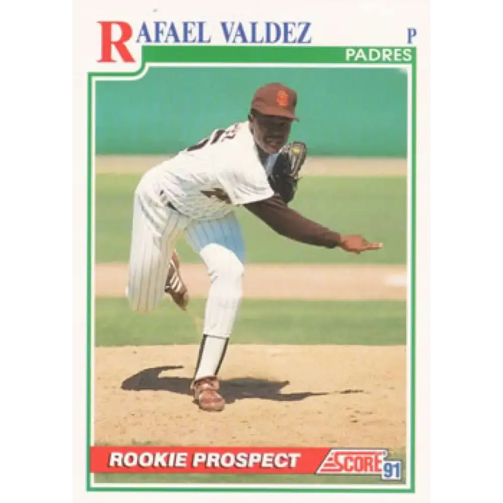 1991 Score #360 Rafael Valdez NM-MT San Diego Padres Baseball Card - Baseball Card Single