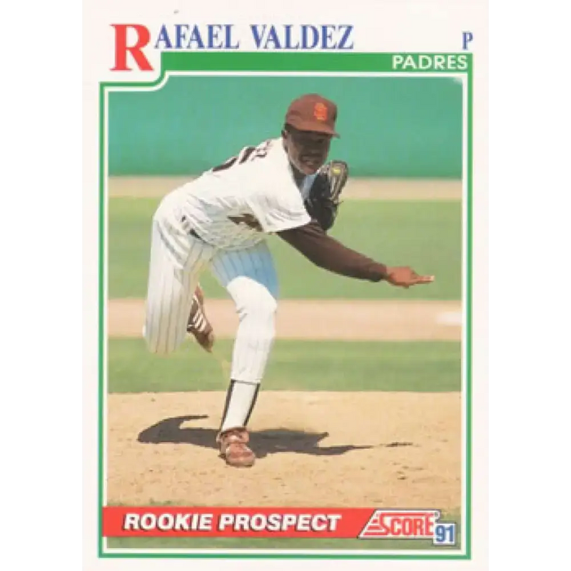 1991 Score #360 Rafael Valdez NM-MT San Diego Padres Baseball Card - Baseball Card Single