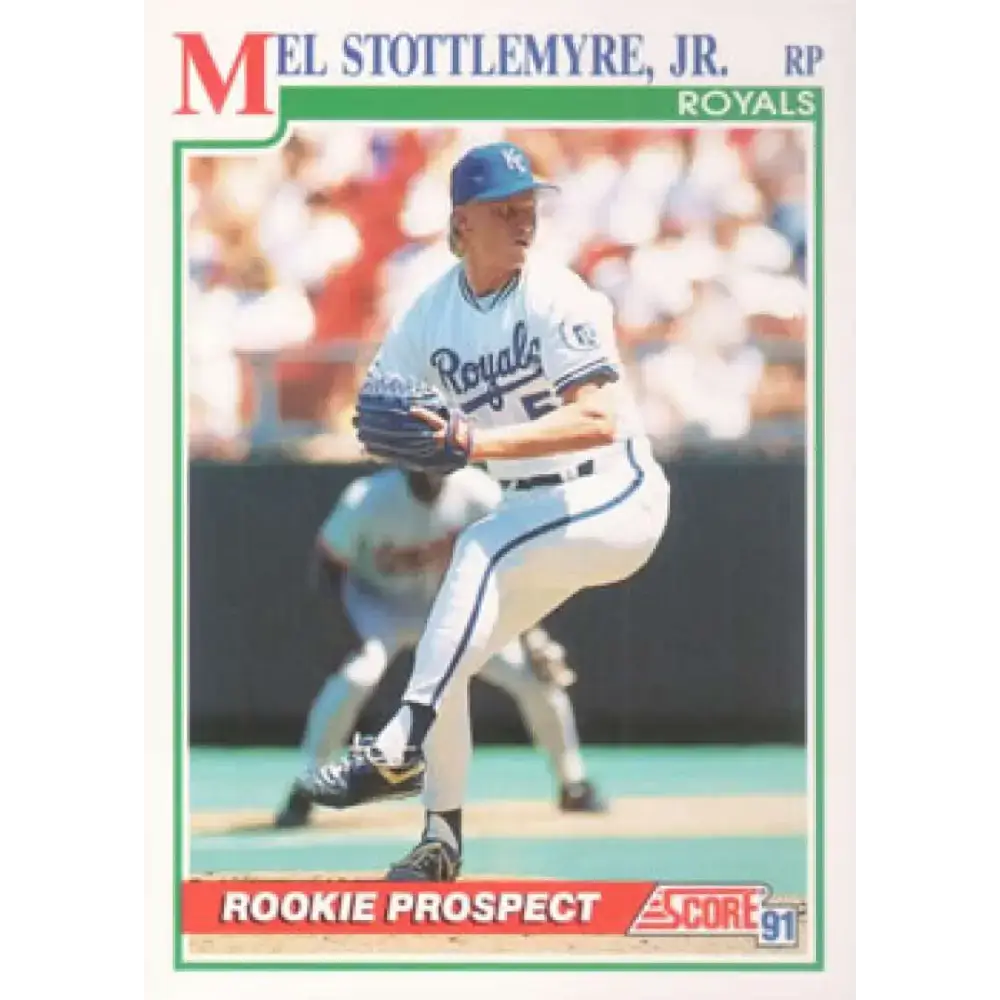 1991 Score #361 Mel Stottlemyre Jr. NM-MT Kansas City Royals Baseball Card - Baseball Card Single