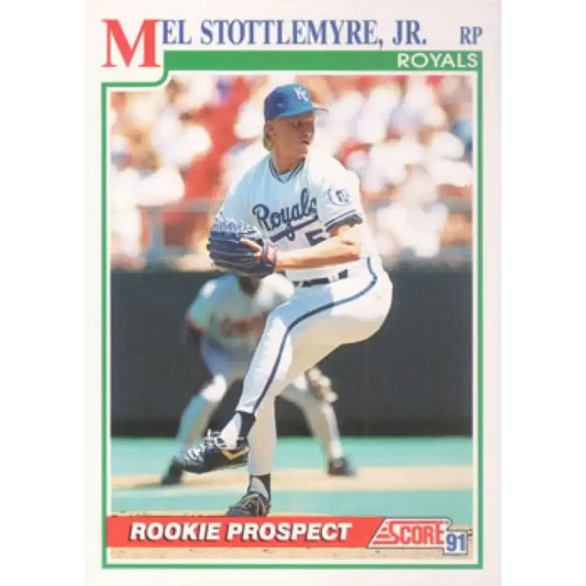 1991 Score #361 Mel Stottlemyre Jr. NM-MT Kansas City Royals Baseball Card - Baseball Card Single