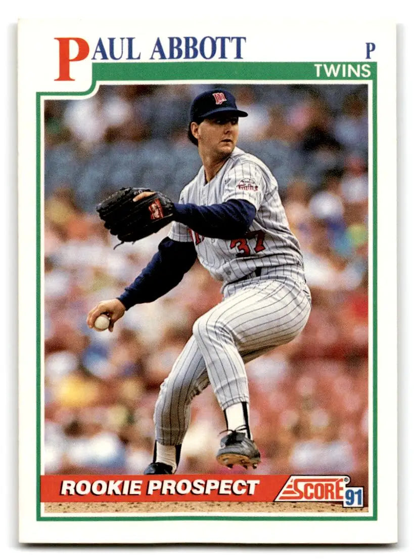 1991 Score #363 Paul Abbott - Baseball Card Single