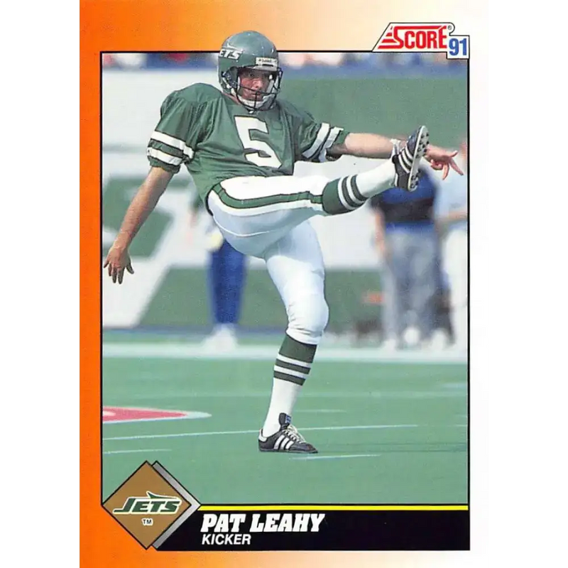 1991 Score #366 Pat Leahy EX Excellent New York Jets Football Card - Football Card Single