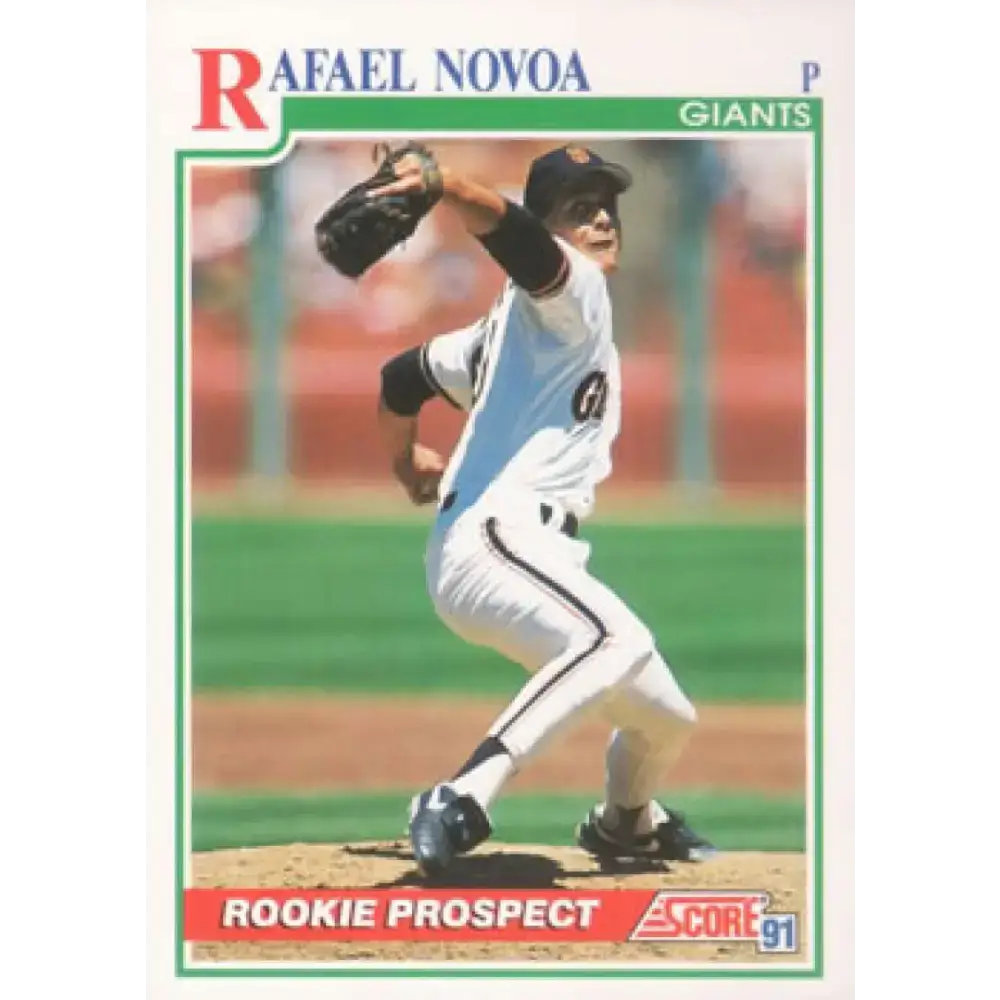 1991 Score #366 Rafael Novoa NM-MT RC Rookie San Francisco Giants Baseball Card - Baseball Card Single