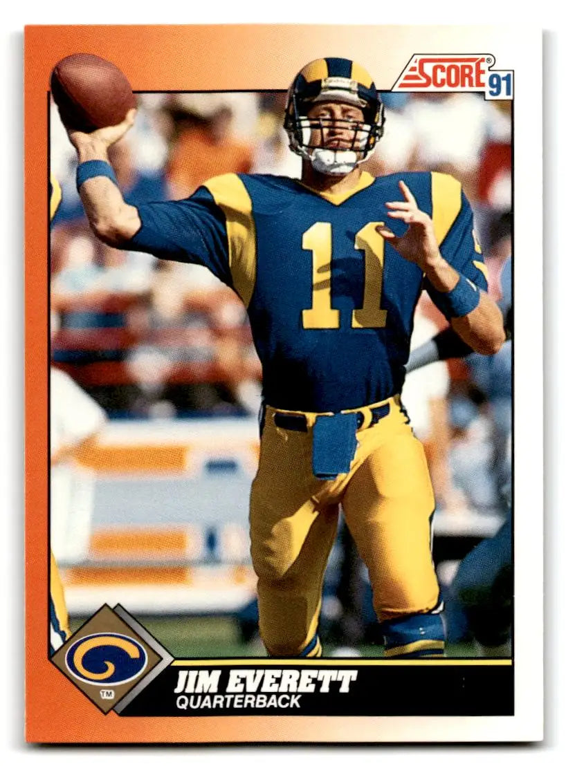 1991 Score #367 Jim Everett - Football Card Single
