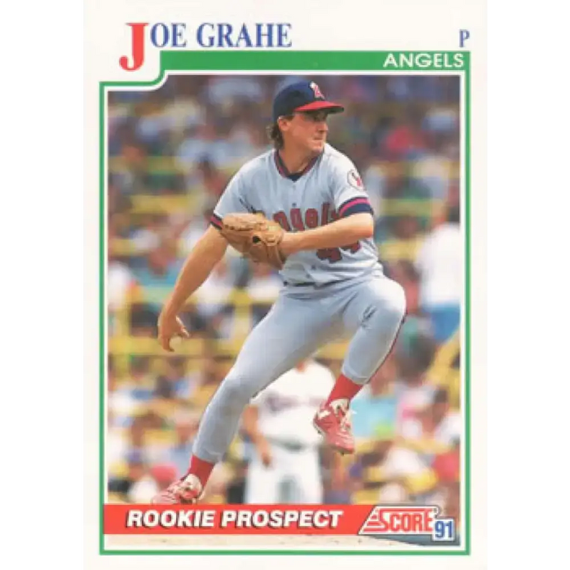 1991 Score #367 Joe Grahe NM-MT RC Rookie California Angels Baseball Card - Baseball Card Single