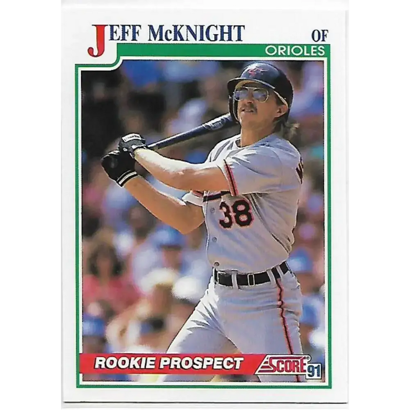 1991 Score #369 Jeff McKnight NM-MT Baltimore Orioles Baseball Card - Baseball Card Single