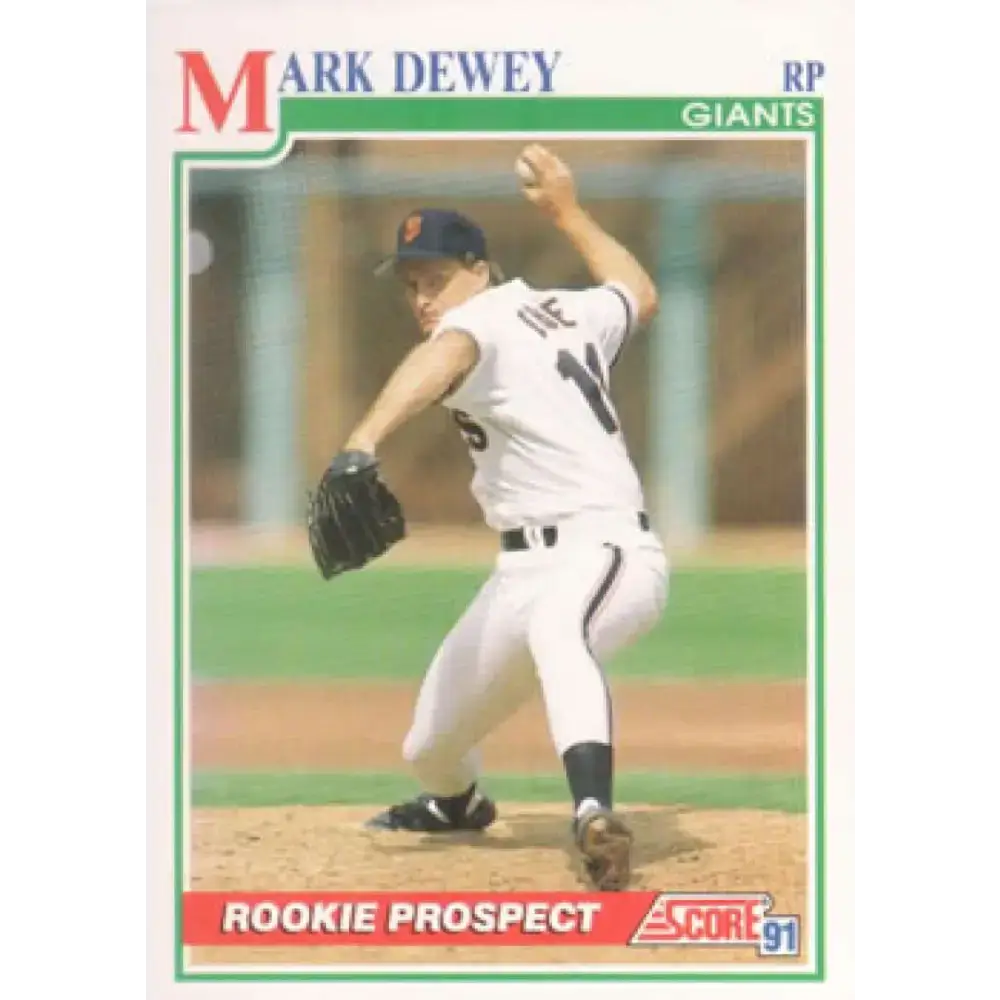 1991 Score #371 Mark Dewey NM-MT RC Rookie San Francisco Giants Baseball Card - Baseball Card Single