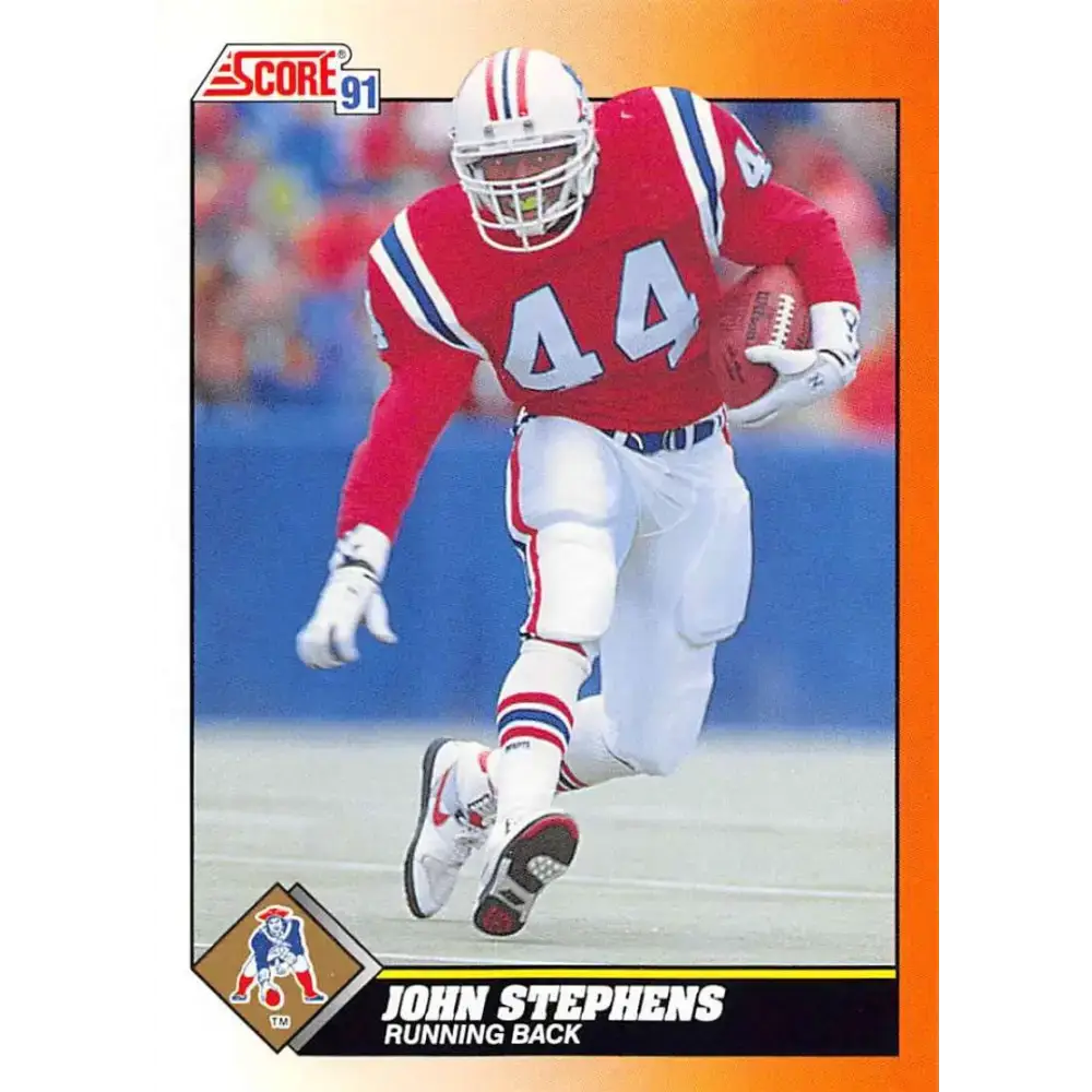 1991 Score #376 John Stephens EX Excellent New England Patriots Football Card - Football Card Single