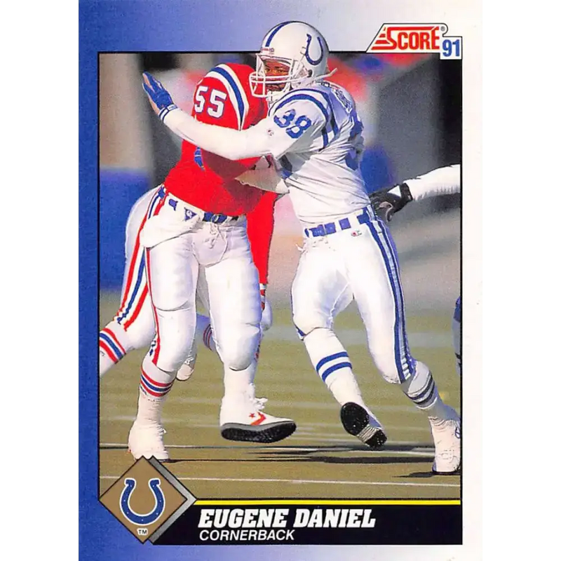 1991 Score #38 Eugene Daniel EX Excellent Indianapolis Colts Football Card - Football Card Single
