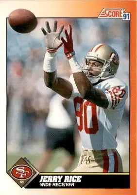 1991 Score #380 Jerry Rice - Football Card Single