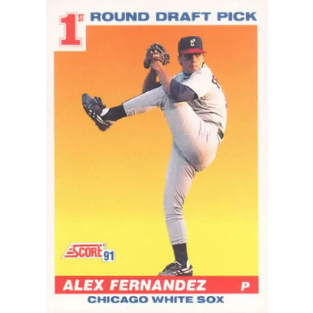 1991 Score #382 Alex Fernandez NM-MT Chicago White Sox Baseball Card - Baseball Card Single