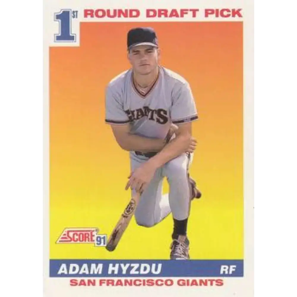 1991 Score #388 Adam Hyzdu NM-MT RC Rookie San Francisco Giants Baseball Card - Baseball Card Single