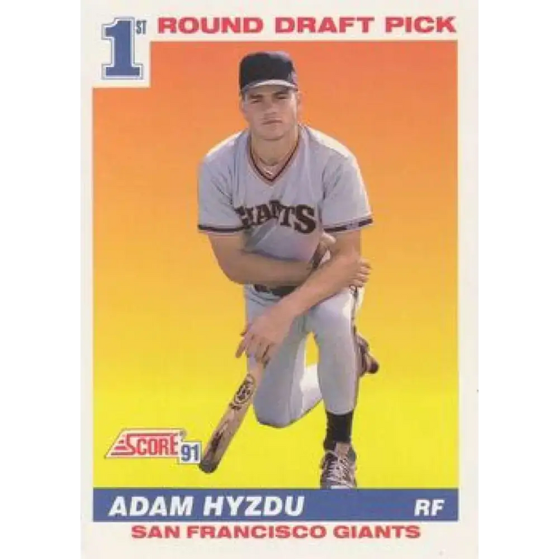1991 Score #388 Adam Hyzdu NM-MT RC Rookie San Francisco Giants Baseball Card - Baseball Card Single